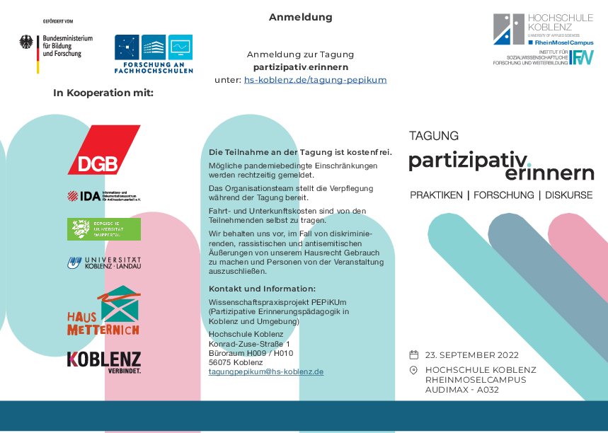 Partizipativ.Erinnern Tagung Koblenz Partizipativ.Erinnern Tagung Koblenz